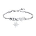 Luca Barra - Bracciale Stella Di Sissi - Acciaio - Cristalli Bianchi