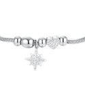 Luca Barra - Bracciale Stella Di Sissi - Acciaio - Cristalli Bianchi