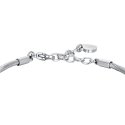 Luca Barra - Bracciale Donna Acciaio - Chiave - Cristalli Bianchi
