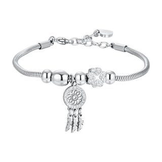 Luca Barra - Bracciale Donna Acchiappasogni - Acciaio - Cristalli