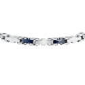 Luca Barra - Bracciale Uomo Acciaio - Ceramica Blu - Eleganza Moderna