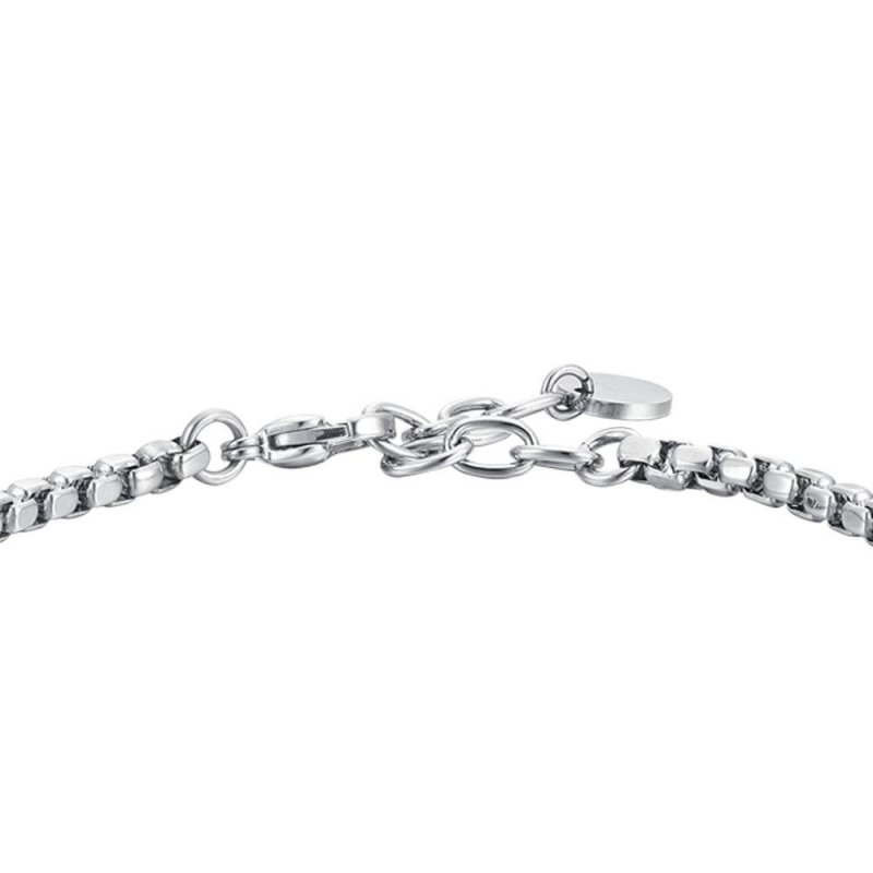 Luca Barra - Bracciale Uomo Acciaio - Ceramica Blu - Eleganza Moderna