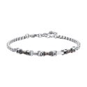 Luca Barra - Bracciale Uomo Acciaio - Ip Nero - Ip Rose