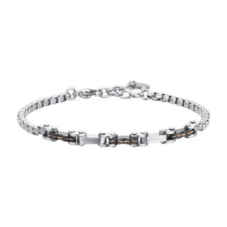Luca Barra - Bracciale Uomo Acciaio - Ip Nero - Ip Rose