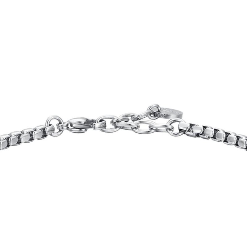 Luca Barra - Bracciale Uomo Acciaio - Ip Nero - Ip Rose