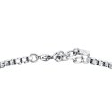 Luca Barra - Bracciale Uomo Acciaio - Piastra - Elementi Ip Nero