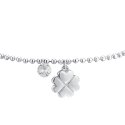 Luca Barra - Bracciale Donna Quadrifoglio - Acciaio - Zircone Bianco