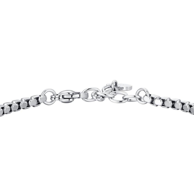 Luca Barra - Bracciale Uomo Acciaio - Rosa Dei Venti - Ip Blu