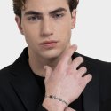 Luca Barra - Bracciale Uomo - Acciaio Ip Nero - Ancora