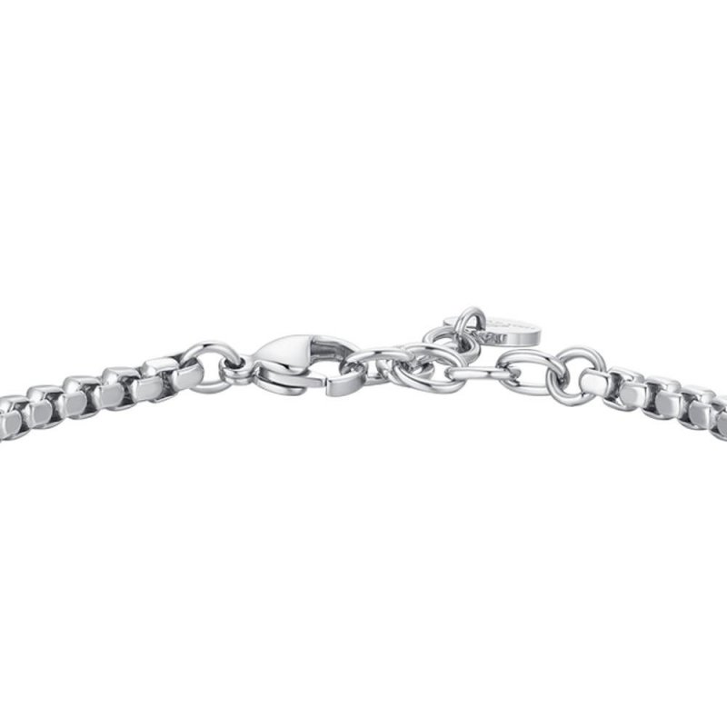 Luca Barra - Bracciale Uomo - Acciaio Ip Nero - Ancora