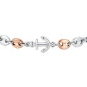 Luca Barra - Bracciale Uomo Acciaio - Ancora - Ip Rose