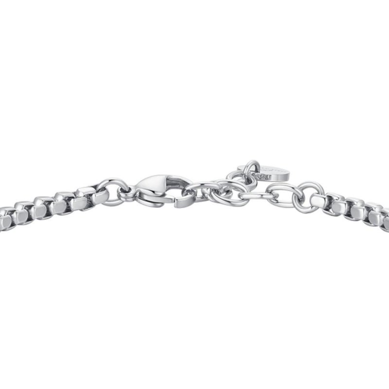 Luca Barra - Bracciale Uomo Acciaio - Ancora - Ip Rose