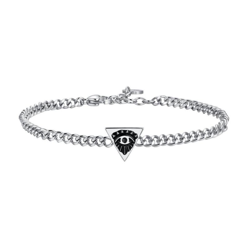 Luca Barra - Bracciale Uomo - Acciaio - Occhio Simbolico