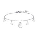Luca Barra - Bracciale Luna - Acciaio - Zircone Bianco - Donna