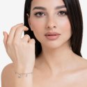 Luca Barra - Bracciale Luna - Acciaio - Zircone Bianco - Donna