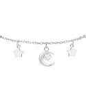 Luca Barra - Bracciale Luna - Acciaio - Zircone Bianco - Donna