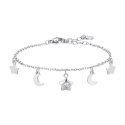 Luca Barra - Bracciale Donna Acciaio - Stella - Zircone Bianco