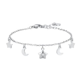 Luca Barra - Bracciale Donna Acciaio - Stella - Zircone Bianco
