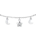 Luca Barra - Bracciale Donna Acciaio - Stella - Zircone Bianco