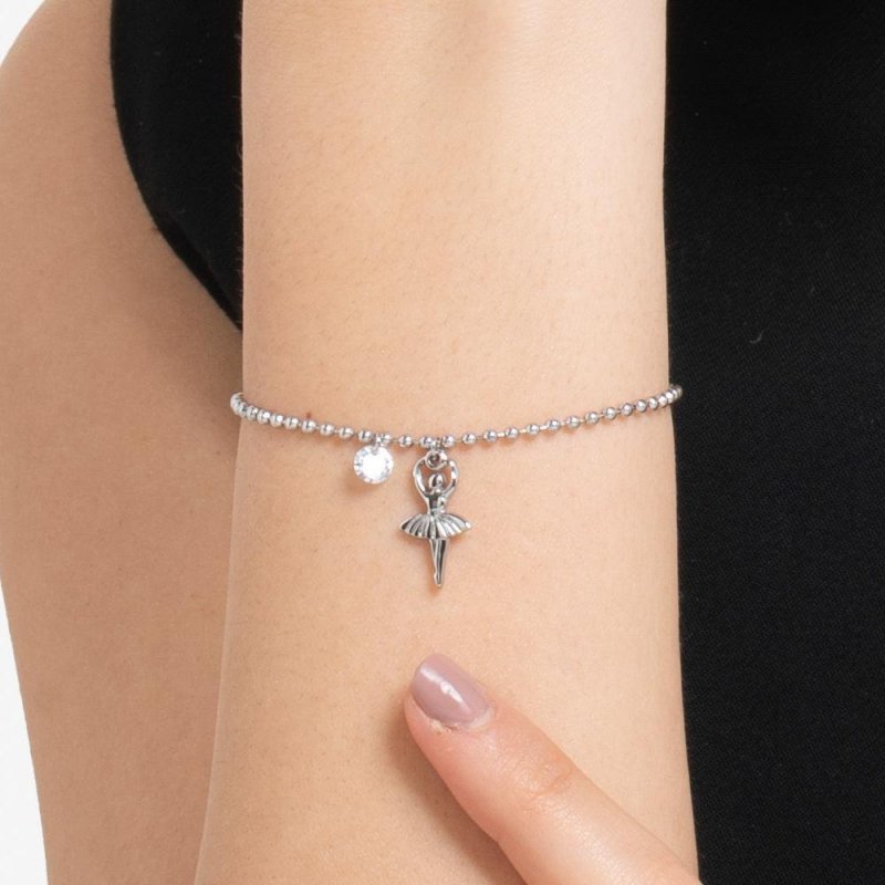 Luca Barra - Bracciale Donna - Acciaio - Ballerina - Zircone Bianco