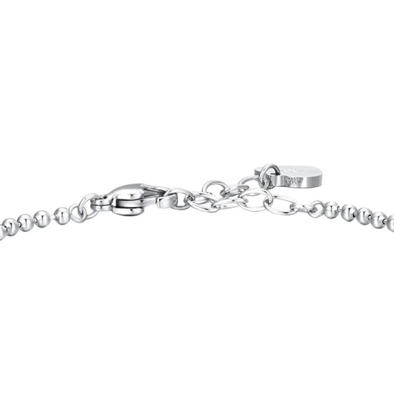Luca Barra - Bracciale Donna - Acciaio - Nota Musicale - Zircone Bianco