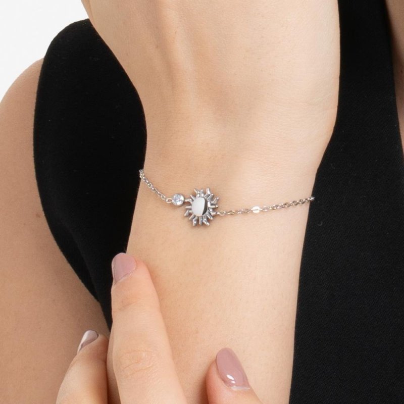 Luca Barra - Bracciale Donna - Acciaio - Cristallo Bianco