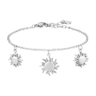 Luca Barra - Bracciale Donna In Acciaio - Sole - Eleganza