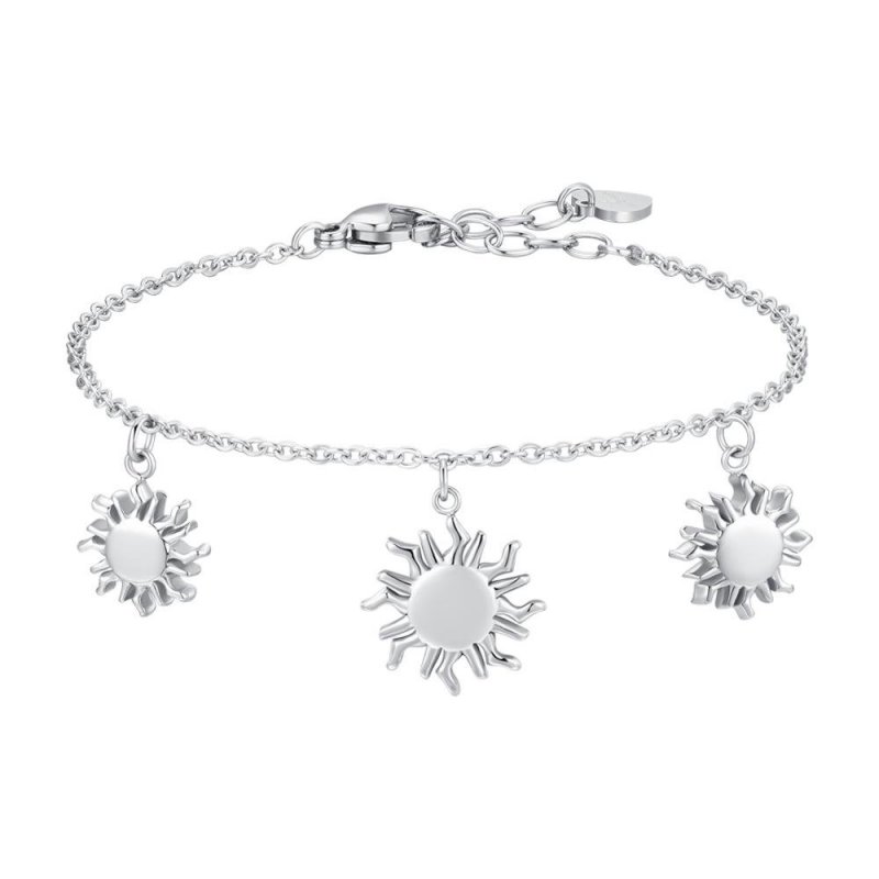 Luca Barra - Bracciale Donna In Acciaio - Sole - Eleganza