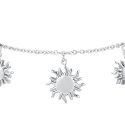 Luca Barra - Bracciale Donna In Acciaio - Sole - Eleganza