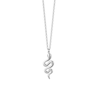 Luca Barra - Collana Donna Serpente - Acciaio - Design Elegante