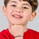 Luca Barra - Bracciale Bambino - Acciaio - Ematite Blu