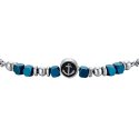 Luca Barra - Bracciale Bambino - Acciaio - Ematite Blu