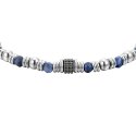 Luca Barra - Bracciale Uomo - Acciaio - Sodalite Blu