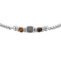 Luca Barra - Bracciale Uomo - Acciaio - Occhio Di Tigre