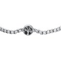 Luca Barra - Bracciale Uomo Acciaio - Albero Della Vita - Smalto Nero
