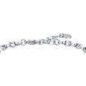 Luca Barra - Bracciale Uomo Acciaio - Timone - Smalto Nero