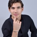 Luca Barra - Bracciale Uomo Acciaio - Rosa Dei Venti - Smalto Nero