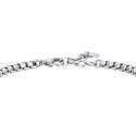 Luca Barra - Bracciale Uomo Acciaio - Zircone Nero - Ip Gold