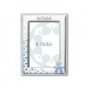 Le Bebe' - Cornice Per Foto 9X13 Cm - Sagoma Bimbo - Cuori