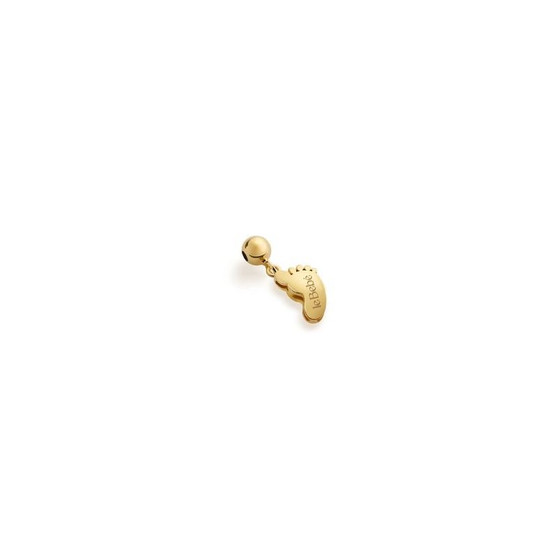 Le Bebé - Charm I Tesorini Pop - Oro Giallo 18Kt - Sagoma Piede