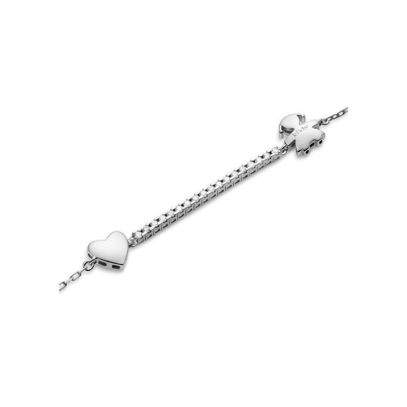 Le Bebé - Bracciale Tennis Bimba - Oro Bianco - Diamanti