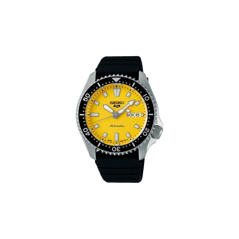Seiko - 5 Sports Automatico - Acciaio Inossidabile - Quadrante Giallo