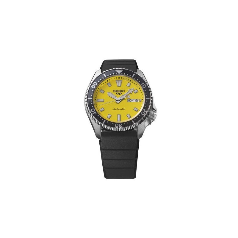 Seiko - 5 Sports Automatico - Acciaio Inossidabile - Quadrante Giallo