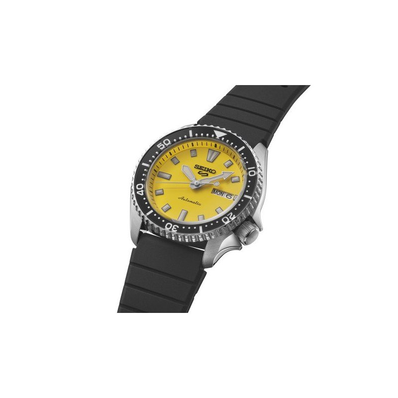 Seiko - 5 Sports Automatico - Acciaio Inossidabile - Quadrante Giallo