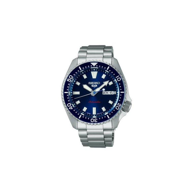 Seiko - Orologio 5 Sports Automatico - Acciaio - Quadrante Blu