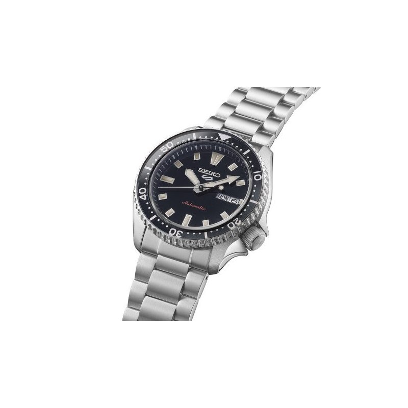 Seiko - 5 Sports Automatico - Acciaio Inossidabile - Quadrante Nero