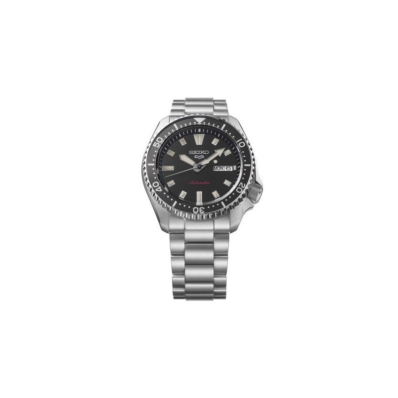 Seiko - 5 Sports Automatico - Acciaio Inossidabile - Quadrante Nero