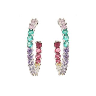 Ottaviani - Orecchini Rodiati - Cubic Zirconia - Eleganti