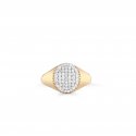 Sogni - Anello Chevalier Ovale - Argento - Zirconi Bianchi