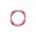 Sogni - Anello Oro Rosa - Zirconi Rosa, Magenta E Bianchi